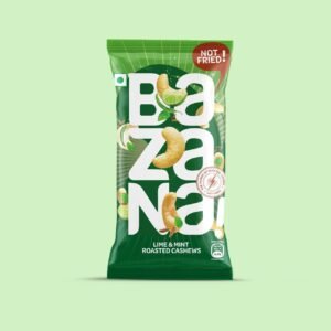 Bazana Lime & Mint Roasted Cashews 180g