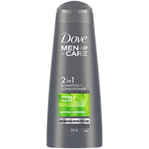 Dove Men+Care 2 in 1 Shampoo + Conditioner Fresh & Clean 340ml