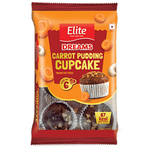Elite Carrot Pudding Cup Cake 6 Pack 150g