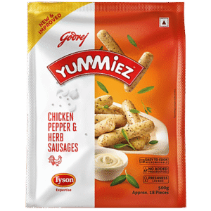 Godrej Yummiez Chicken Pepper & Herb Sausages 500g