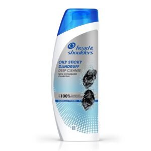 Head & Shoulders Oily Sticky Dandruff Deep Cleanse with Oxygenated Charcoal 180ml