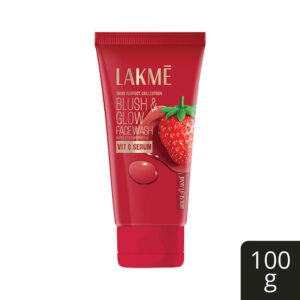 Lakme Blush & Glow Strawberry Vitamin C Serum Face Wash 100g