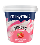 Milky Mist Sundae Strawberry Ripple Ice Cream 90ml