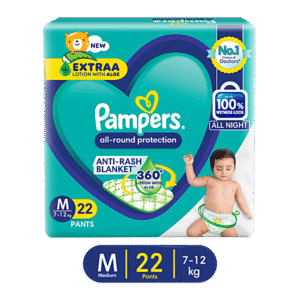 Pampers M (7-12kg) 22 Nos
