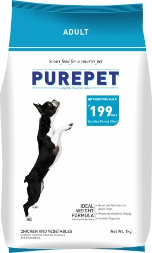 Purepet Dog Adult Chicken Veg 1kg