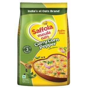 Saffola Oats Masala Curry Corn Pepper 500g